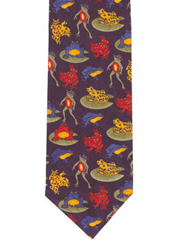 Frogs colourful Tie