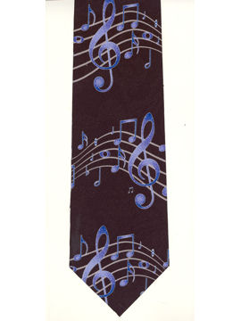 MUSIC - Notes and Clef Blue