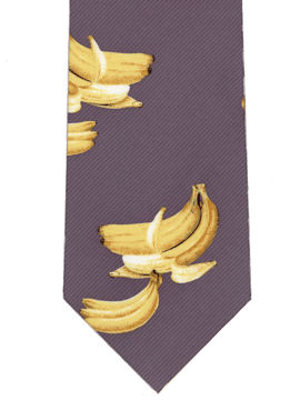 Bananas on a plain Grey