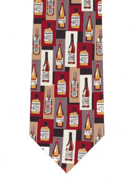 Whiskey Bottles Tie