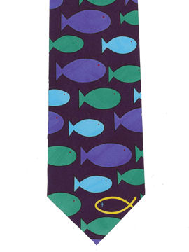 Fish - Ichthus Symbol Tie