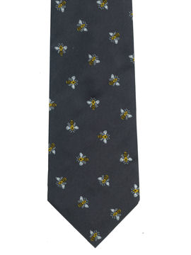BEES on Grey Tie