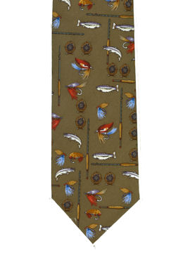 Sold out - available on blue 
Fishing Tie on green