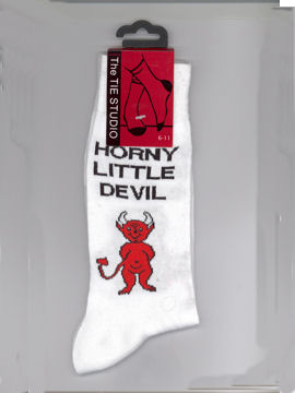 Horny Little Devil Socks (White)