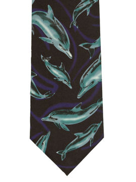 Dolphins swimmming large motif