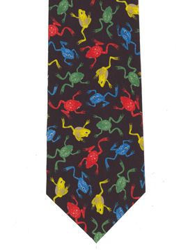 Frogs colourful Tie