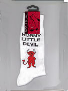 Horny Little Devil Socks (White) - TIE STUDIO