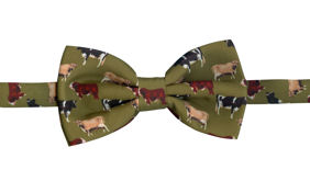 Cow on Green Bowtie